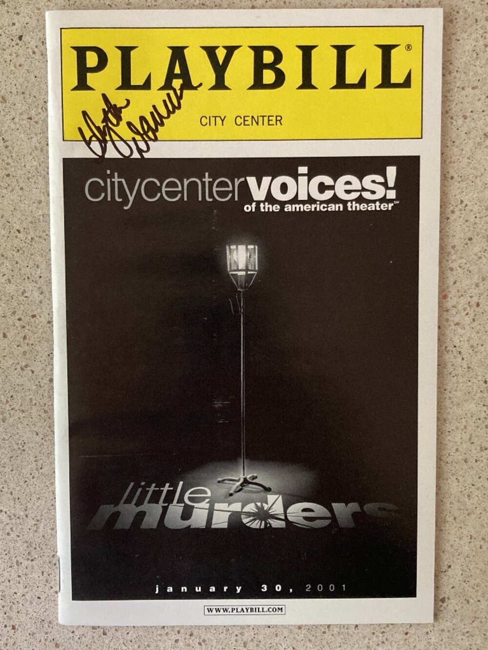 Blythe Danner (only) Signed Playbill Little Murders Joel Grey Polly Draper 2001